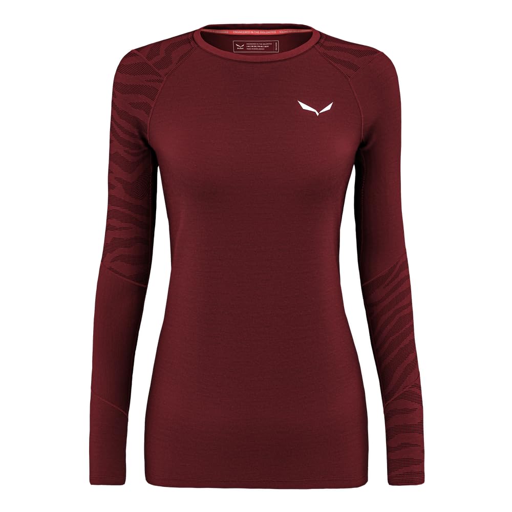 Salewa Cristallo Warm Amr W L/S Tee. Maglia a Maniche Lunghe Donna (Pacco da 1)