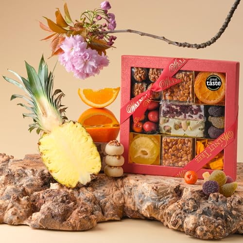 Walnut Tree – Gourmet Pate De Fruits, Marzipan, Dried Fruits, Brittle Bars & Nougats Gift Box –Handpacked in the UK – Great Taste Award Winner – Luxury Gift Selection, Birthday, Anniversary, 650g - Image 2