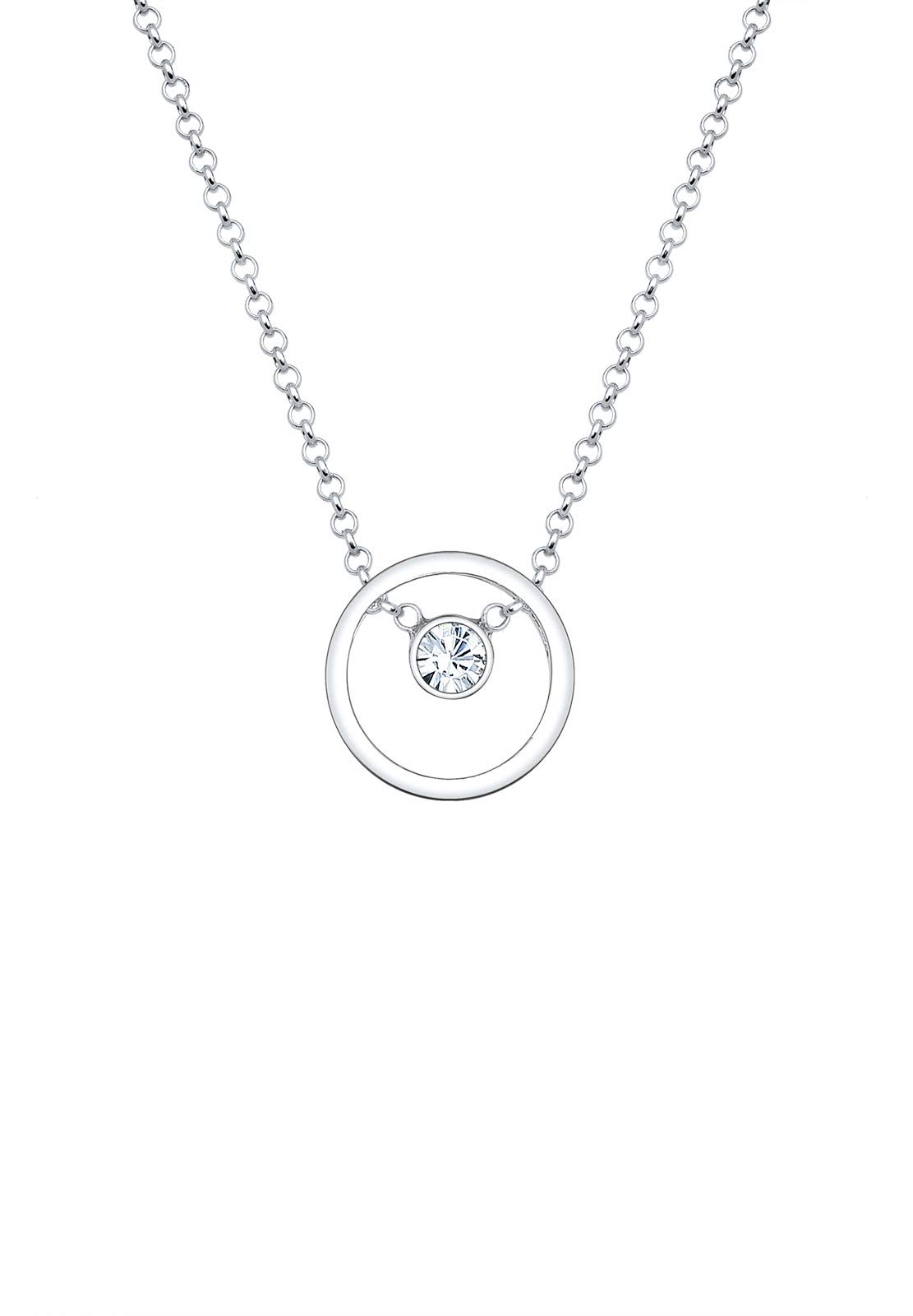 Elli Necklace Elli Necklace Circle Crystals 925 Sterling Silver