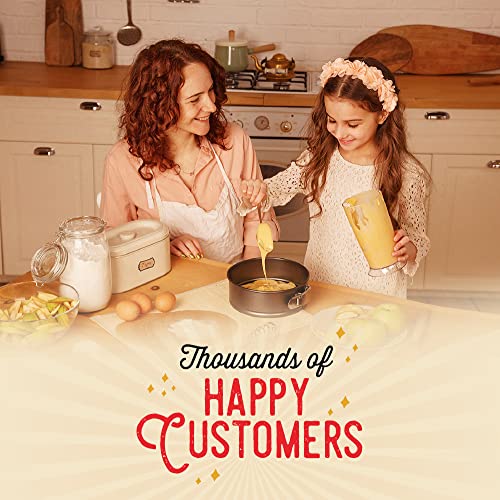 [220 Liners] Heavy Duty 9 Inch Parchment Rounds Paper Baking Sheets | Precut Silicone Coated & Unbleached – Will Not Curl Or Burn – Non-Toxic & Comes In Convenient Packaging #TOP3