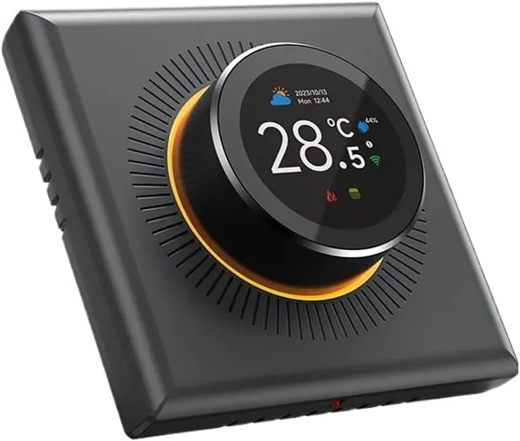 Knob Thermostat Programmable Temperature Controller Alexa | Floor Heating Water Gas Boiler Home Room(XNWK-GA)