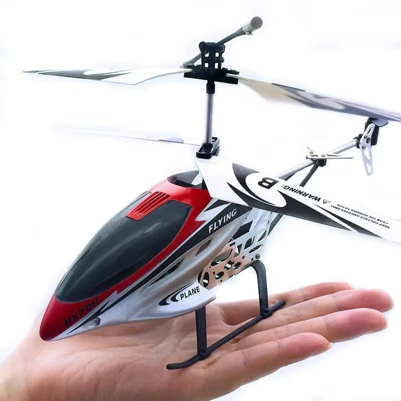 Image of RC Helicopter for Kids & Adults | Remote Control Helicopter with Gyro Stabilizer, LED Lights & Durable Blades | Rechargeable Indoor Flying Toy Helicopter for Beginners
