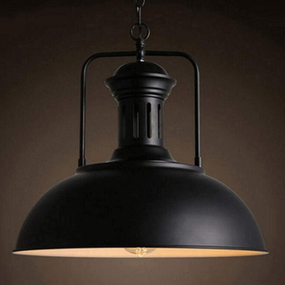 Lustre plafonnier dôme industriel à tête unique pour ampoule E27 tension 110-240V