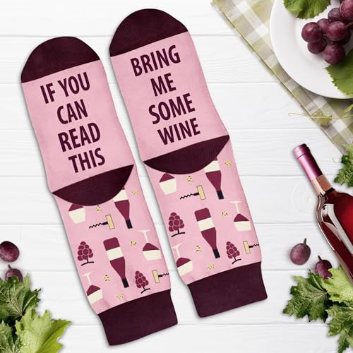Image of VICRAZY Wine Gifts for Men, Women - Funny Socks - Gifts for Lovers - Stuff, Stocking Stuffers
