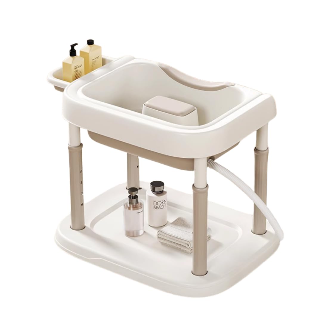 Amazon | TVT シャンプー台 洗髪器 移動式 ドレン付き 排水パイプ付き