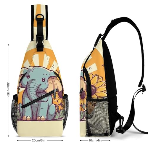 Bolso sling cruzado casual para viaje y deporte miniatura 2