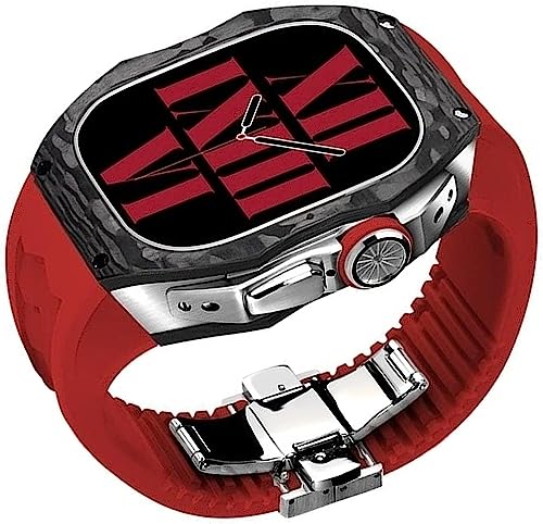 Boîtier de montre en fibre de carbone Apple Watch Ultra anti-choc agate