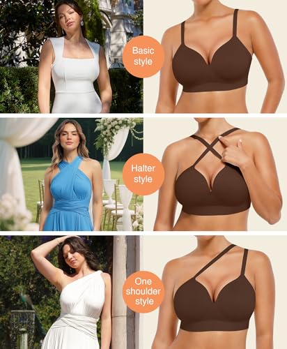 Image of Popilush Bras for Women No Underwire Comfortable Bra