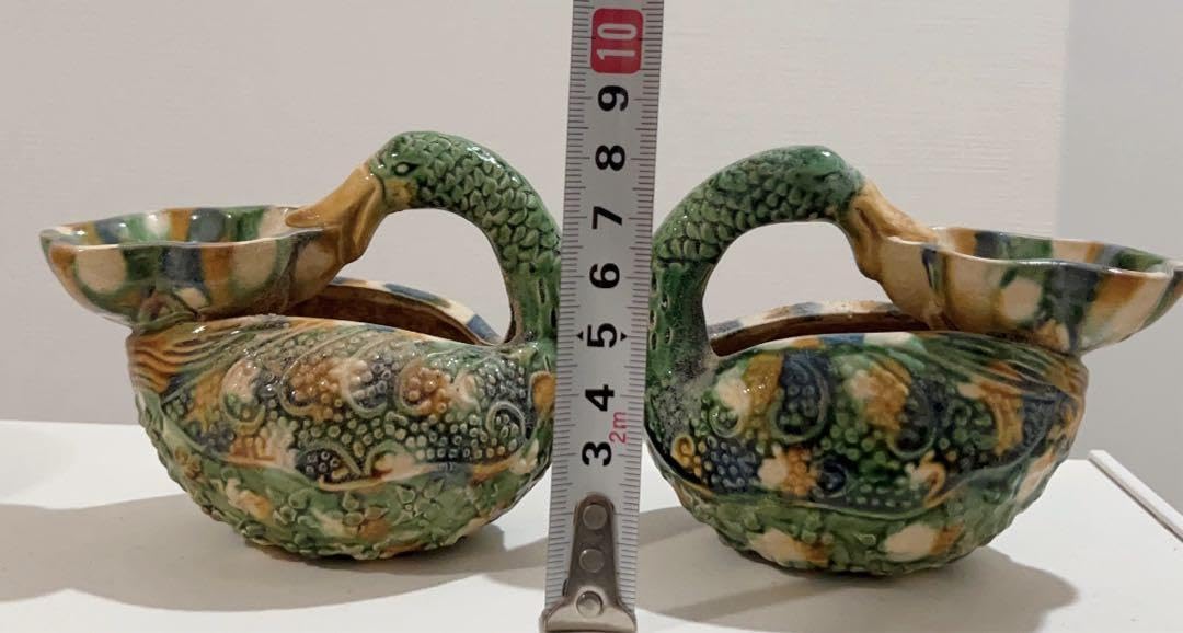 匿名配送‼️唐三彩　鳥形杯　鴨首杯　陶芸　骨董品 Amazon.co.jp: 唐三彩 鳥形杯 鴨首杯 陶芸 骨董品 : ホーム＆キッチン