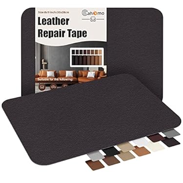 AMAZON - Self-Adhesive Leather Repair Patches,8×11 inch Leather Repair Tape for Couches,Vinyl Leather Repair Kit for Furniture,Drivers Car Seats,Handbags,Jackets Coffee
