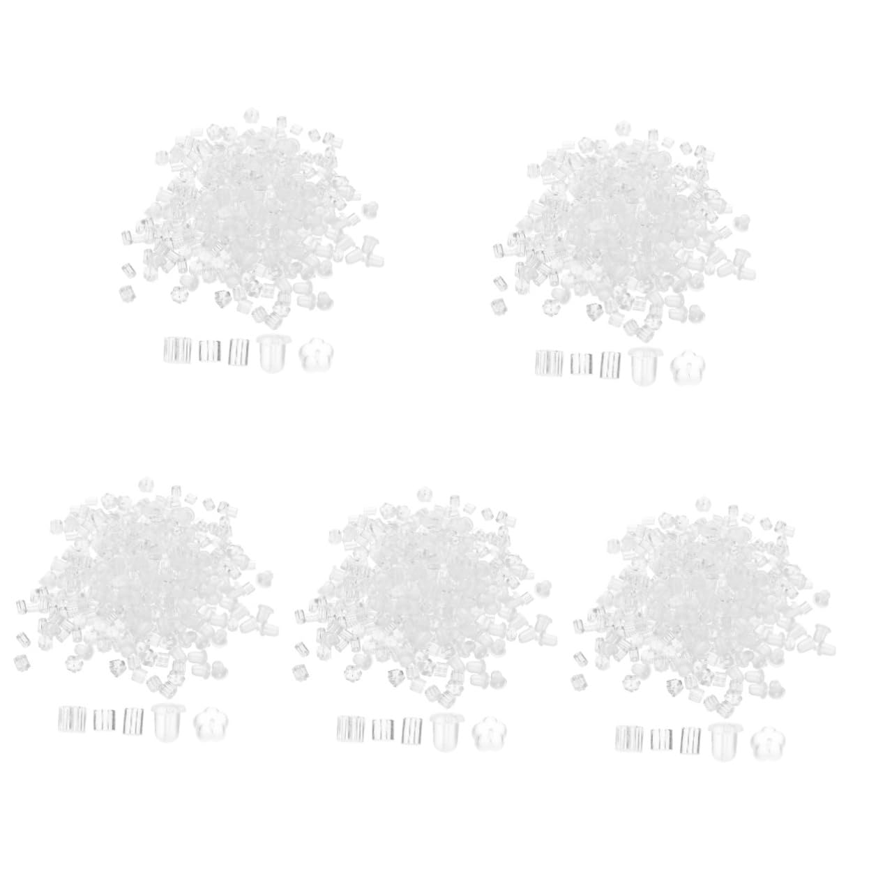 5 Set Chiusurper Morbido Sostituzioni Sicurper Pierced Compatibili Con Tipi Completo Con Diverse Forme Per Creazioni 300 Pezzi*5