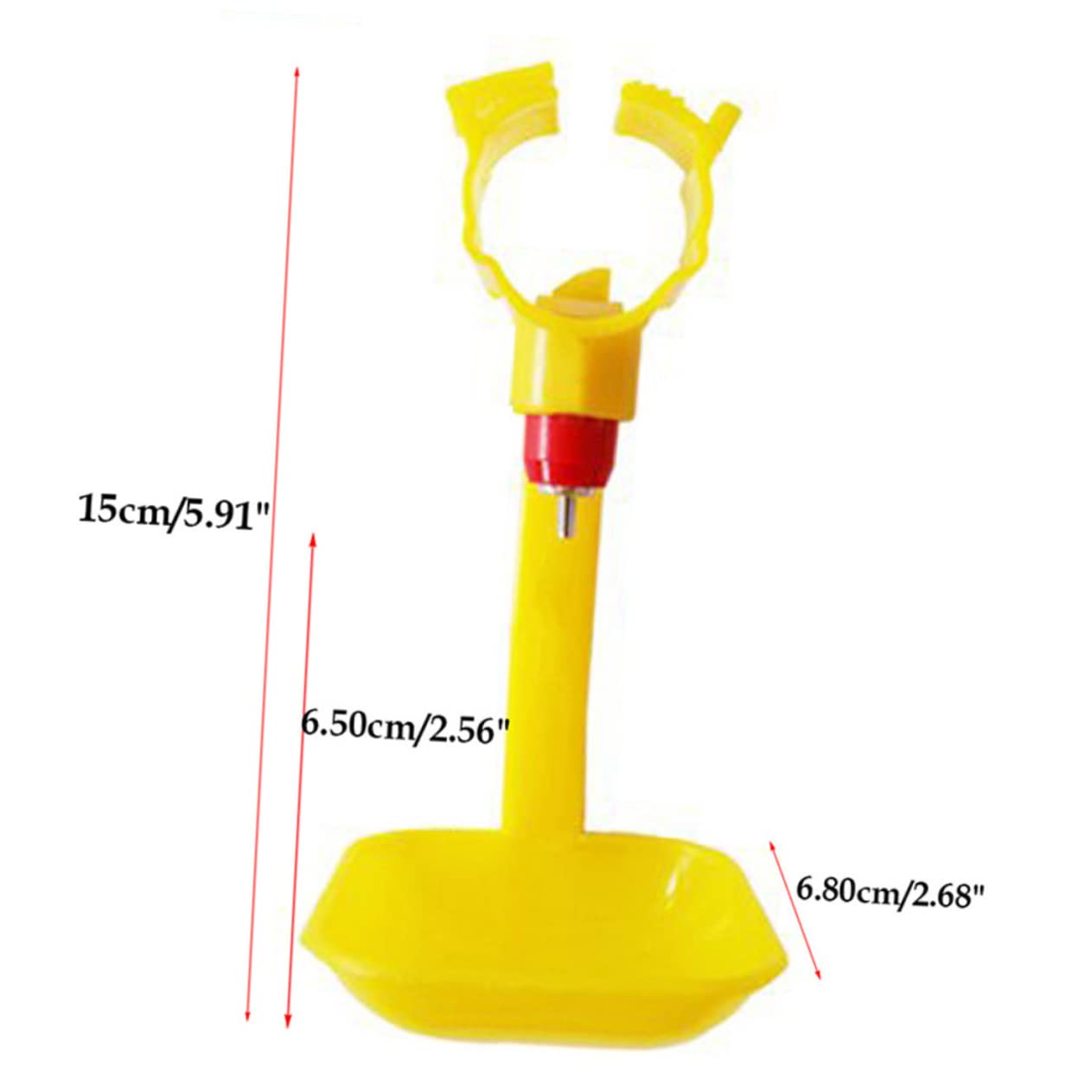 ibasenice Automatic Chicken Waterer Set 10pcs Integrated Chicken Drinking Fountains Poultry Water Feeder