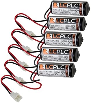 LCPLC-713 Replacement Battery - Compatible Replacement Battery Cells for Toto CR8-LHC, 37858, TH559EDV410R - 2400mAh Non-Rechargeable 3V Lithium Battery for Auto Toilets, Water & Electricity Meters