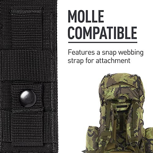 Leatherman, Molle Compatible Large Nylon Sheath With Pockets For Multitools, Fits 4" And 4.5" Tools - Black #TOP3