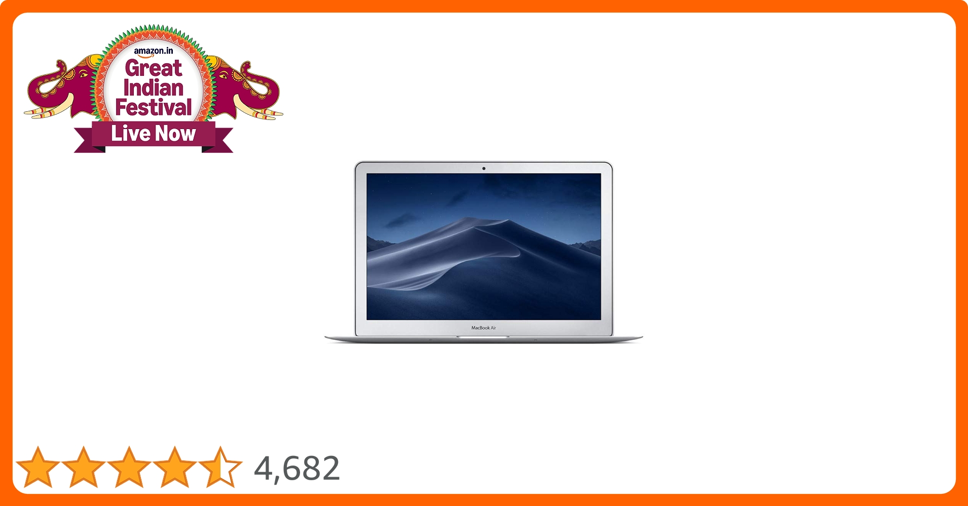 Apple MacBook Air (13-inch(33cm), 8GB RAM, 128GB Storage