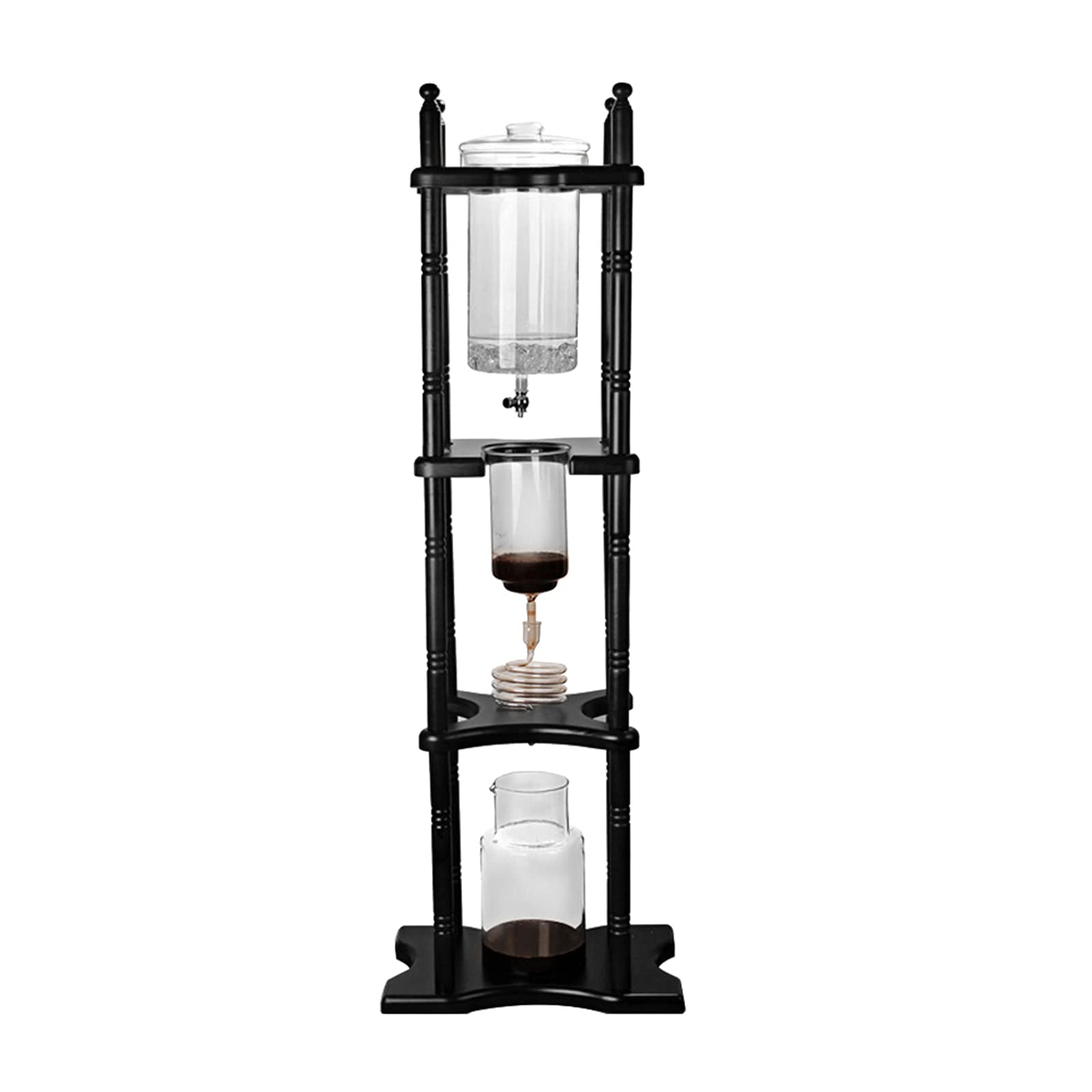 NEATOOM Ice Dripper Coffee Maker, Adjustable Cold Brew Coffee Tower, Manual Ice Drip Coffee Maker for Coffee Shop, Bar, Club, 2L/67.6oz 25 Cups