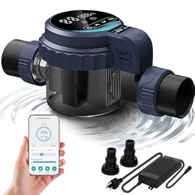 Salt Chlorine Generator for Pools up to 31,700 Gallons, Smart Salt Water Pool Chlorinator System with Self-Cleaning & WiFi App Control, 1.3 lb Daily Chlorine Output, UL Certified