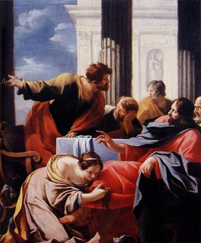 Affiche de Arts Simon Vouet pour creer une ambiance galerie d'art dans le salon