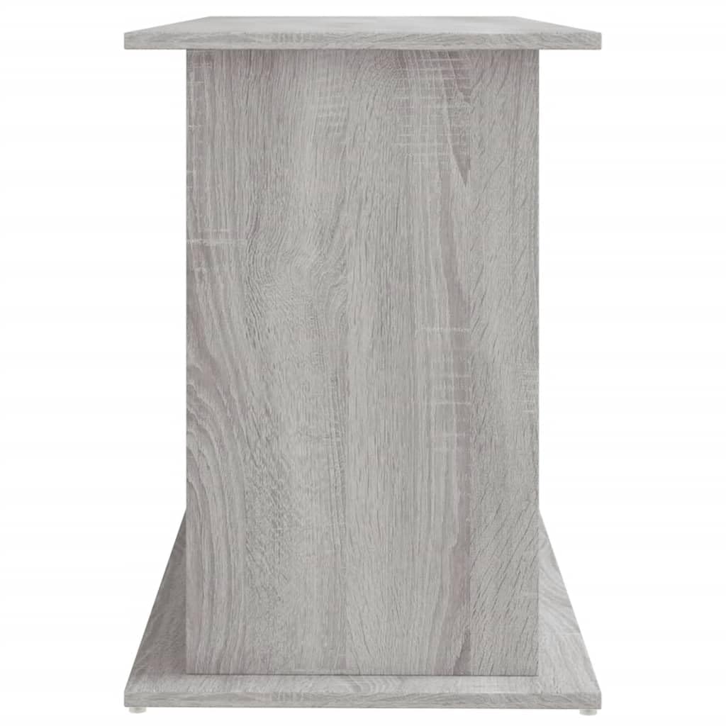 vidaXL Support pour Aquarium, Armoire pour Aquarium avec Compartiments et Étagères, Meuble de Base pour Aquarium avec Rangement, Sonoma Gris Bois d'Ingénierie