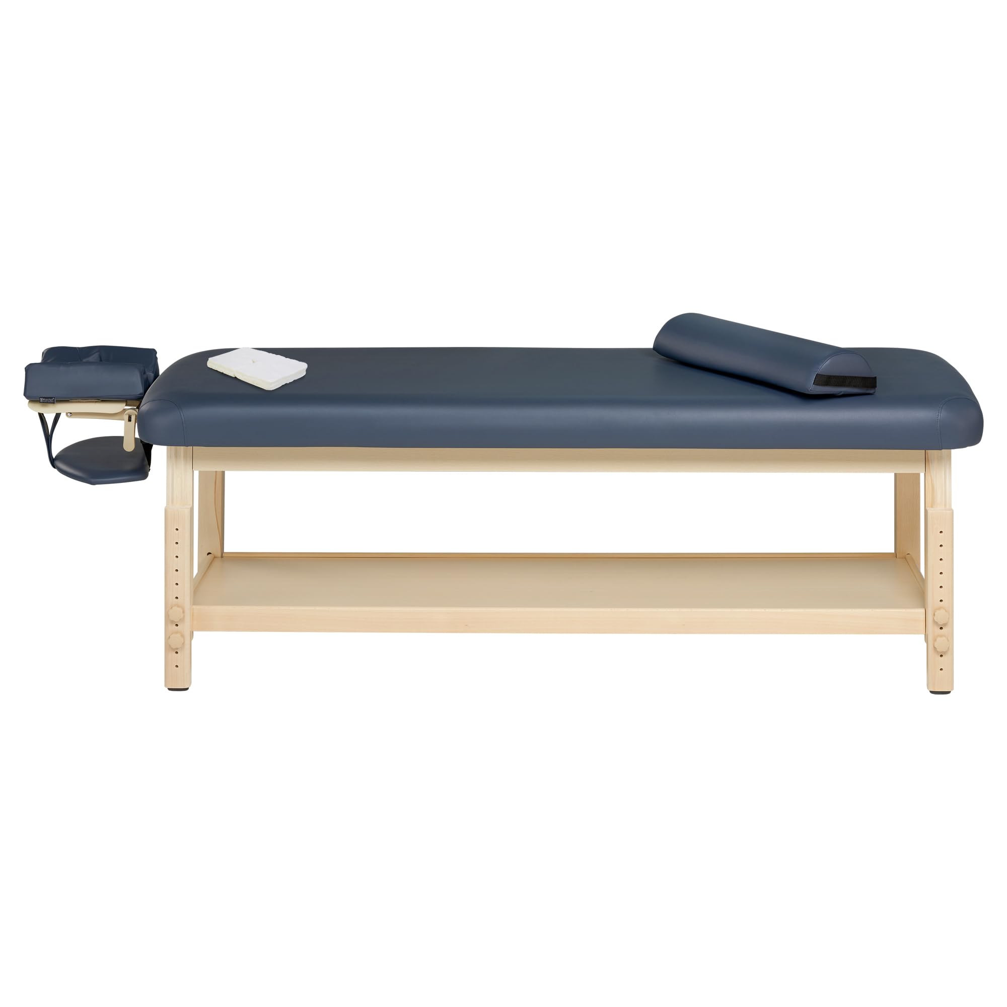 Master Massage Laguna Comfort Massagetisch aus Holz, stationärer Massagetisch, Wellnesstisch, höhenverstellbar, flach, Physiotherapie-Bett, medizinisch, klinische Behandlung, Schlafzimmer,
