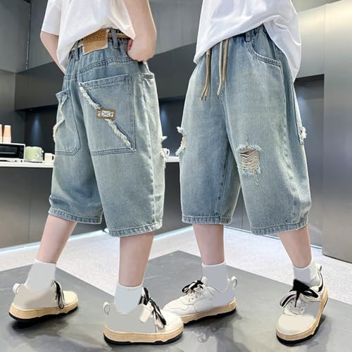 Bermuda jean garçon avec poches pour les tout-petits actifs