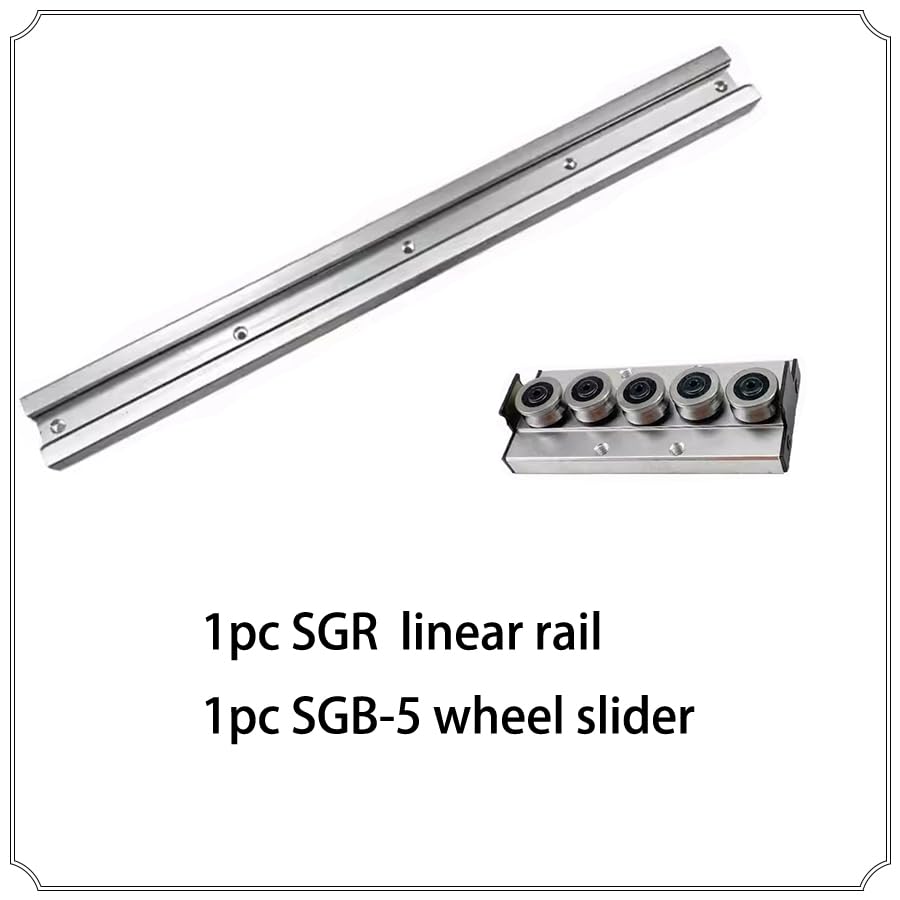 1 szt./2 szt. Srebrna aluminiowa prowadnica liniowa rolkowa dwuosiowa SGR20 1200-2000 mm + prowadnica liniowa SGB20 do części CNC(1pc SGR20-SGB20 5,1750mm)