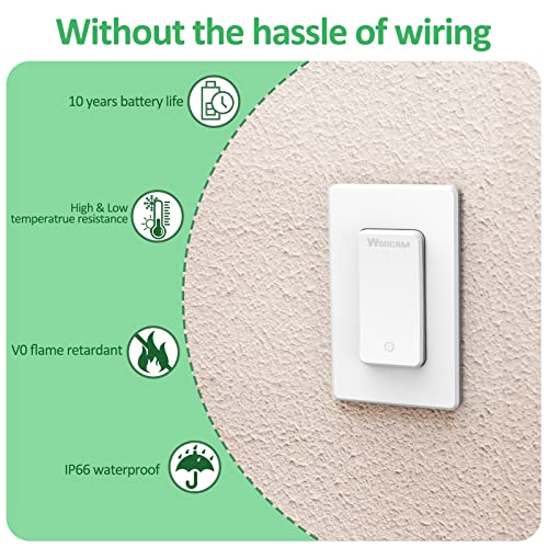 Wsdcam Wireless Light Switch And Receiver Kit, No In-Wall Wiring Required, Remote Control Light Switch Fixture For Led Light, Ceiling Lights And Lamps, Waterproof Remote Light Switch Kit #TOP4
