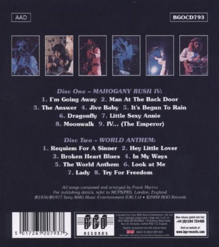 Mahogany Rush IV - World Anthem