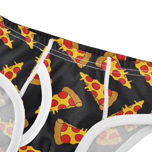 Boys' Exclusive Briefs Toddler Underwear 95% Combed Cotton Boxerbriefs 2T Pizza Pattern 24