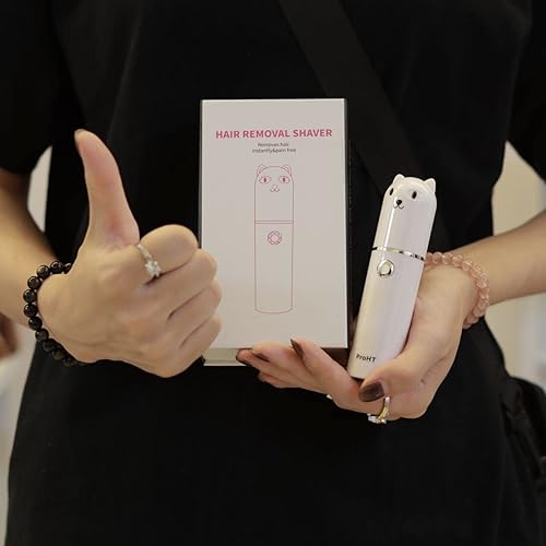 Miniatura 9 de ProHT Depilación facial para mujer, recargable, removedor de vello rápido sin dolor, afeitadora facial para mujer para labios superiores, barbilla,
