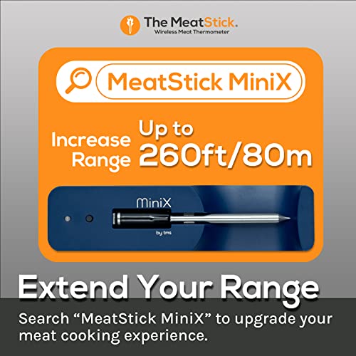 Meatstick Mini Set | Wireless Meat Thermometer With Bluetooth | For Kitchen, Air Fryer, Deep Frying, Oven, Sous Vide, Bbq, Grill, Rotisserie | Limited Range #TOP6