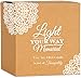 Pavilion 'In Memory, Beautifully Lived' 19178 - White Ceramic Candle with Soy Wax in a Delicate Floral Scent, Thoughtful Sympathy, Remembrance, and Condolence Gift - 8 Ounces