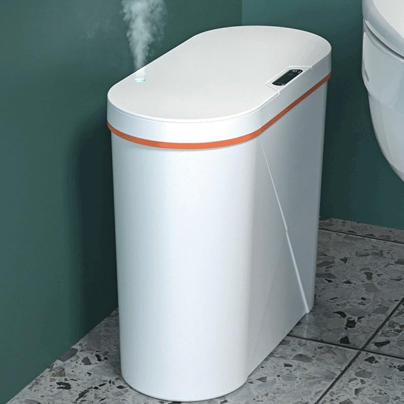 Smart Bathroom Trash Can Automatic Bagging Touchless Narrow Sensor Garbage Bin Home(E) image 5