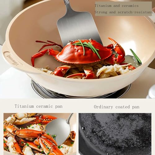 Wok de cerámica antiadherente 32 cm miniatura 4