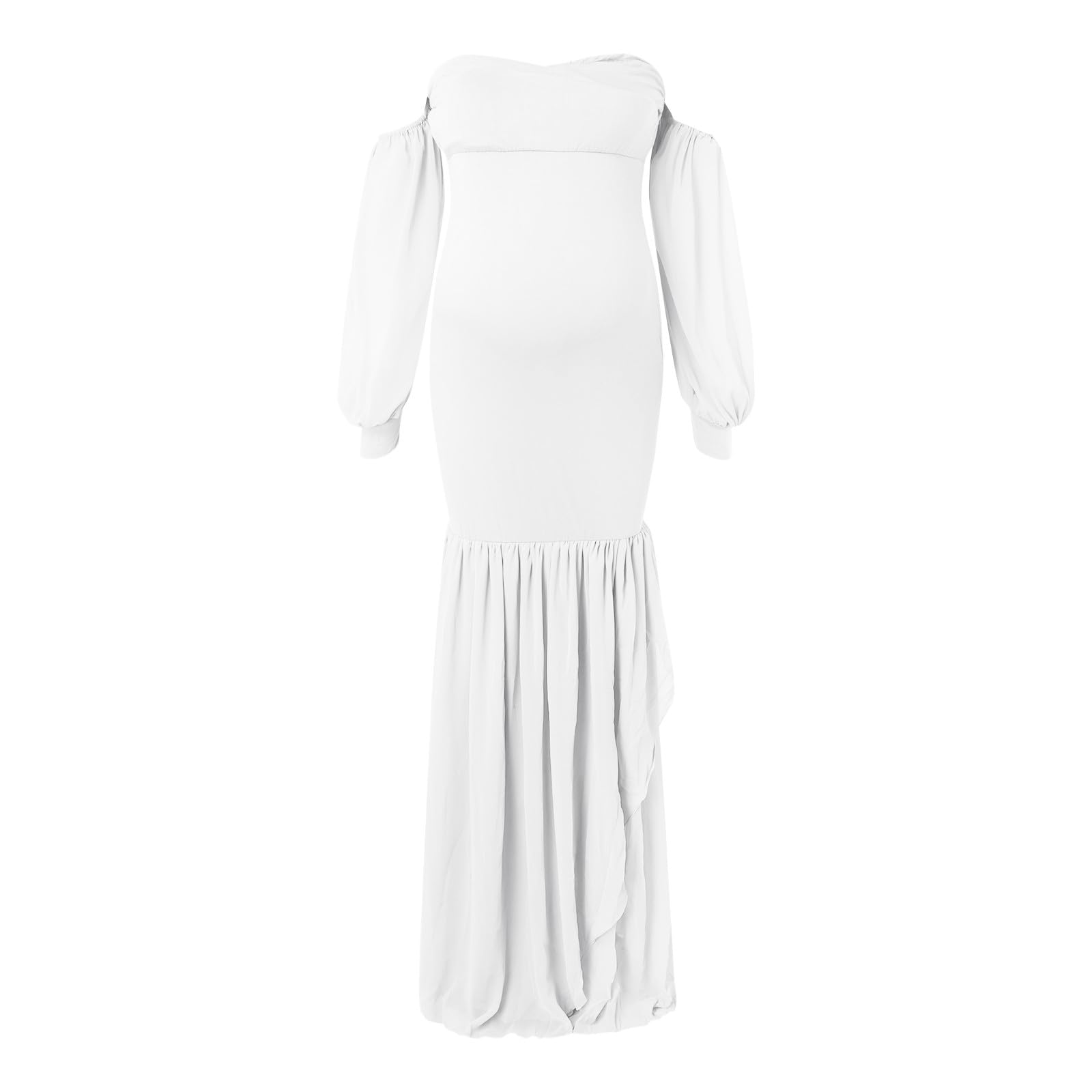 Generico Vestiti Premaman Battesimo Estivi per La Fotografia Abito Elegante Attillato Plissettato Vestito di maternità Gravidanza Allattamento con Design in Pizzo Senza Maniche e Tasca F