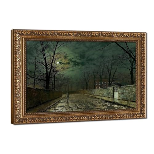 Impression sur toile nocturne Grimshaw pour créer une ambiance feutrée dans votre bureau