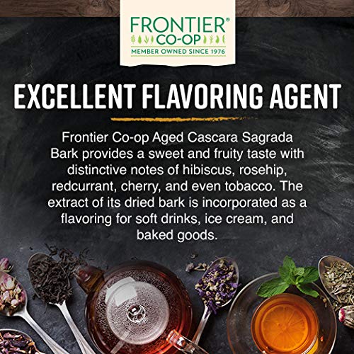 Frontier Co-Op Cut & Sifted Wildcrafted Cascara Sagrada Bark 1Lb #TOP4