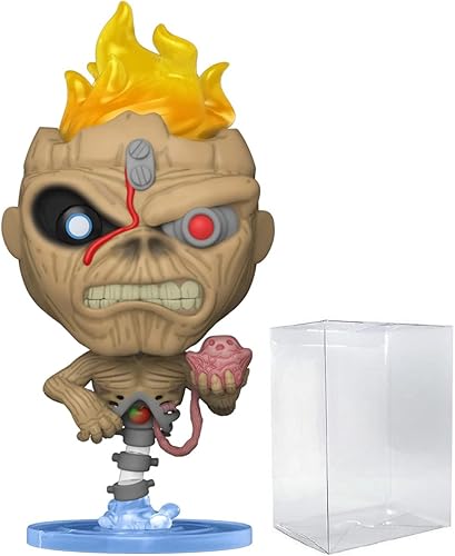 Miniatura 1 de POP Iron [Maiden] Eddie - Figura de vinilo Funko del séptimo hijo del séptimo hijo (empaquetado con funda protectora de caja compatible),