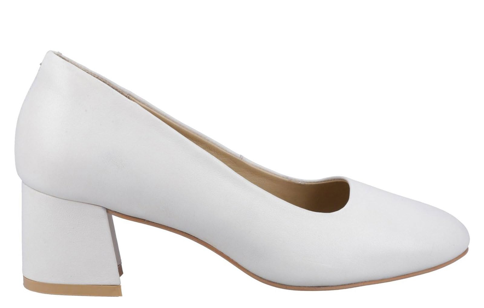Hush Puppies Female Alicia Court Shoe, Ivory, 7