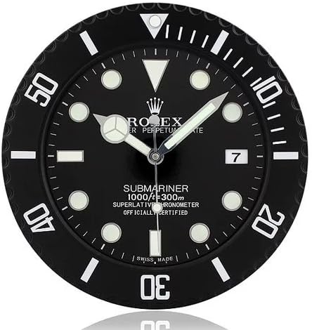 Fir Submariner Rolex Wall Clock Light 