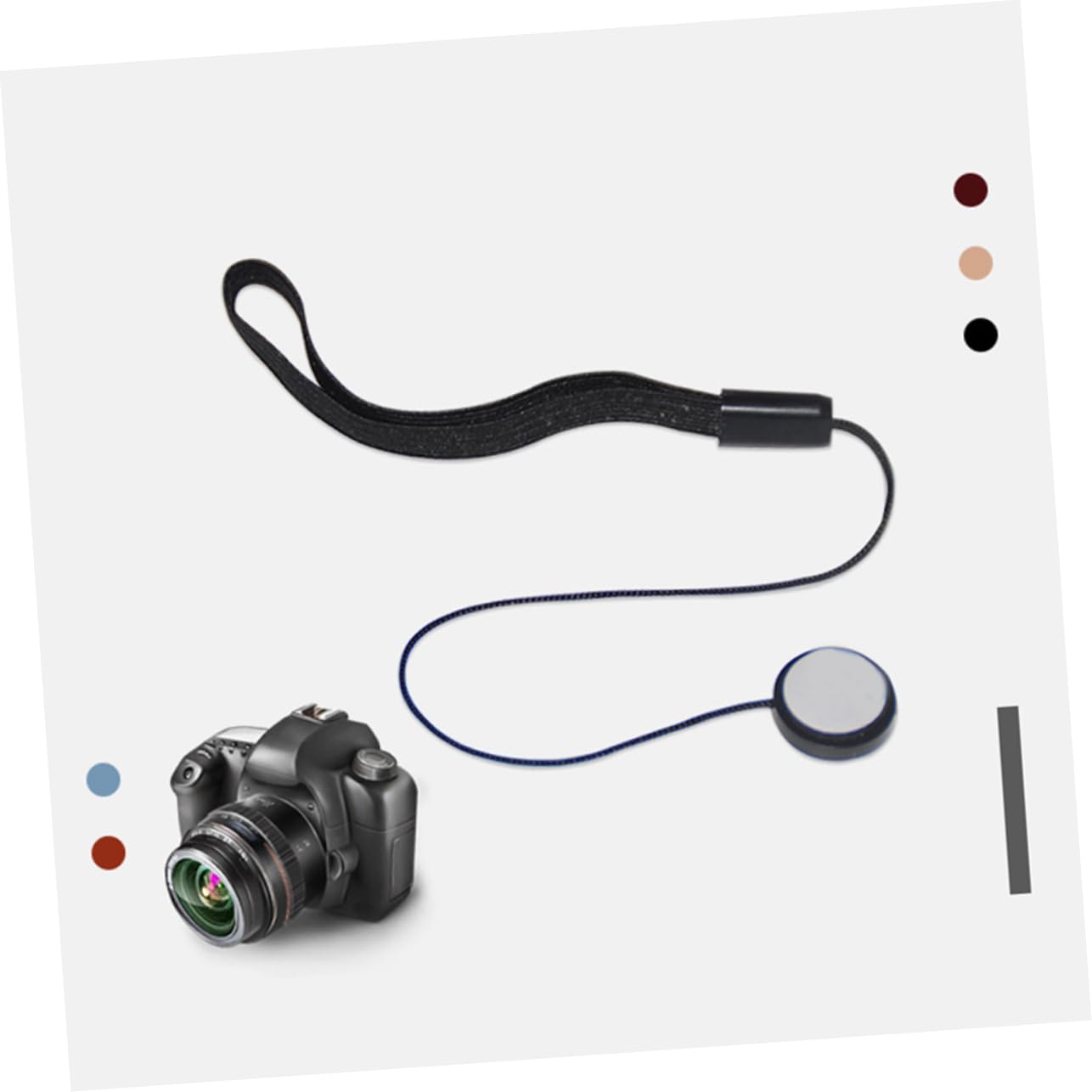 Hemobllo Tapa de lente -Separación de cuerda cordón de de algodón correa de muñeca para slr accesorio de Accesorio de protección para muñequeras Plástico
