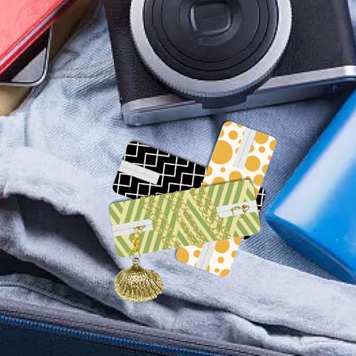 CREATCABIN 6 Packung Halsketten Displaykarten Verwicklungsfreie Schmuck Organizer Karten Halsketten Aufbewahrungskarten Bedruckt Wiederverwendbar Tragbar Für Armbänder Reisen 2.4x6.4cm Minimalismus