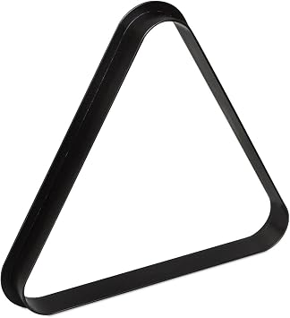 OKKO Billiard Pool Table Plastic 8 Ball Triangle Rack Black for Standard 2 14 Pool Balls