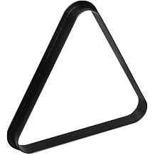 OKKO Billiard Pool Table Plastic 8 Ball Triangle Rack Black for Standard 2 14 Pool Balls