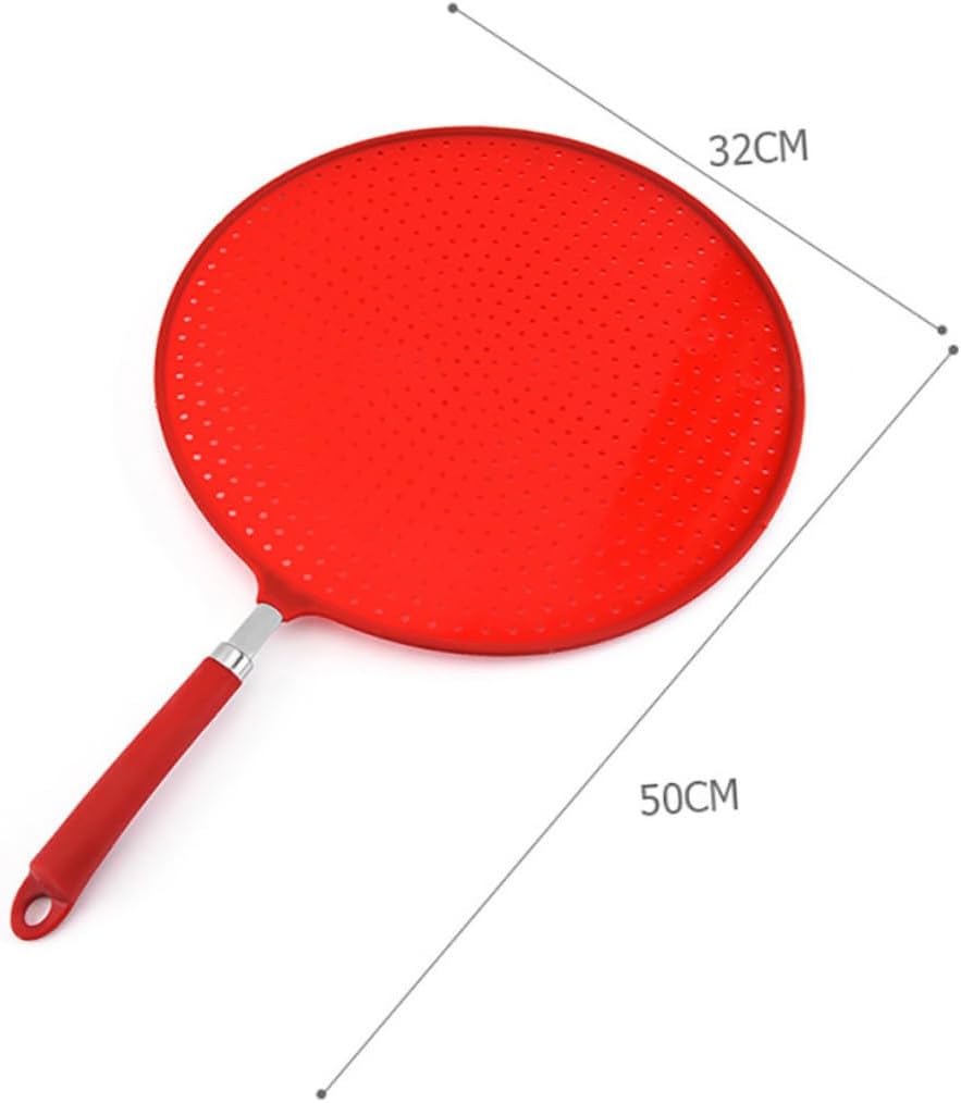 Oil Strainer Silicone Splatter Screen Frying Pan Grease Drain Guard Kitchen Pan Screen