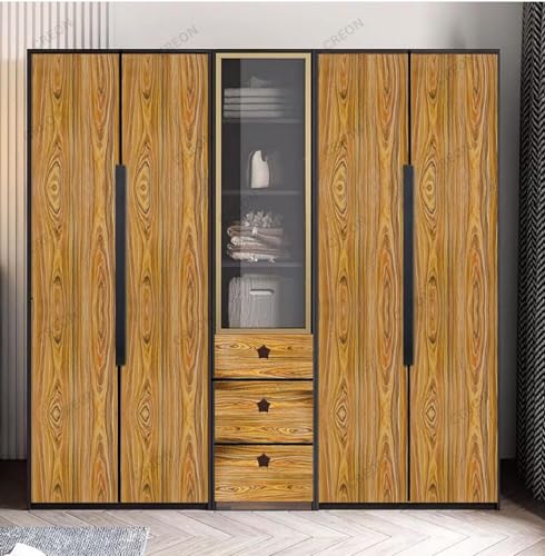 Image of CREON Wood Peel and Stick Wallpaper Thick Decorative Self Adhesive Contact Paper Countertops Waterproof Wood for Cabinets Table Furniture Kitchen Cabinet ETC (Sparkle Wood, 12X60 in)