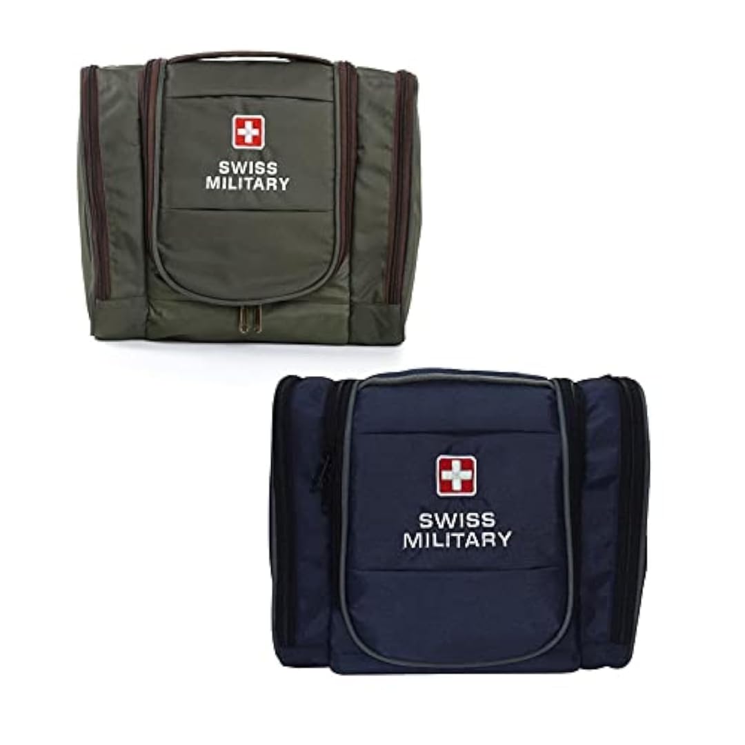 Combo of 2 Toiletry Bag for Men, Women| Makeup Pouch for Travelling, Travel Organizer, Water Resistant, Multiple Compartments with Quick Access Pocket, Durable Zippers,Blue & Green,5L-image-22