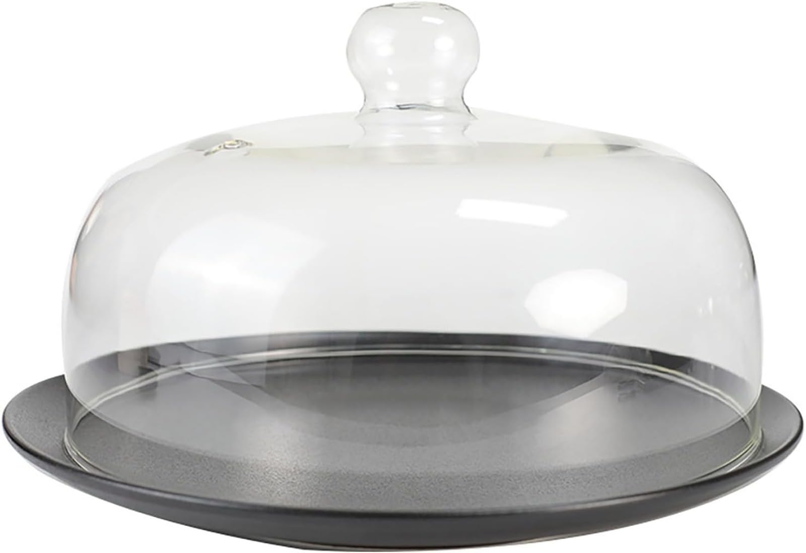 Copertura per forno a microonde in vetro borosilicato, copertura per piatto antispruzzo, cupola multifunzione per torta con manico facile da impugnare, lavabile in lavastoviglie