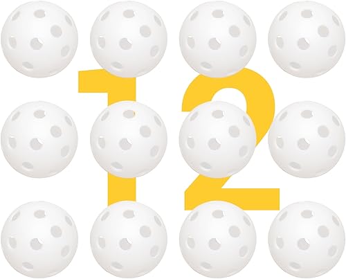 Pelotas de béisbol de plástico prémium de 9 pulgadas para entrenamiento de béisbol, pelotas de plástico para práctica de bateo, equipo versátil y