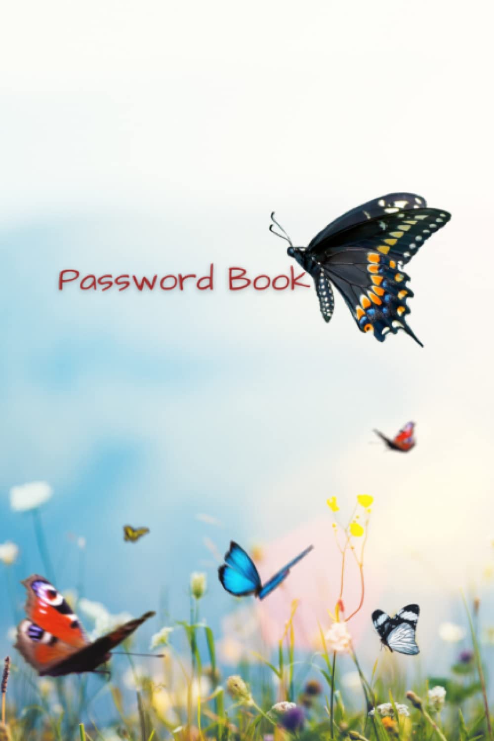 Butterfly Password Book | Password/Contact Book | Alphabetical Password Tracker: Internet Log Book To Organize Your Website Passwords In One Secure Convenient Place